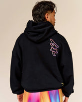 Pride Sticker Boxy Hoodie - Black