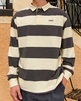 Clubhouse Unisex Rugby Polo – Off White-Grey