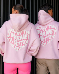 Love The Journey Unisex Oversized Hoodie - Marshmallow White