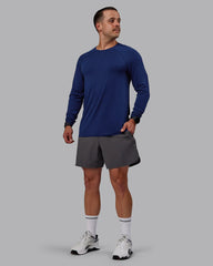 AeroFLX+ Seamless Long Sleeve Tee - Midnight Blue/Midnight Blue