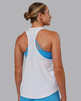 AeroFLX+ Drop Armhole Seamless Tank - White/White | Official Brand