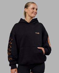 Black-Vibrant Orange