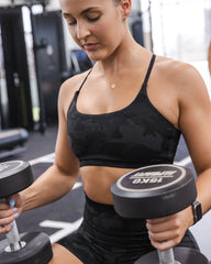 Twist Sports Bra - Black Camo | Official Brand