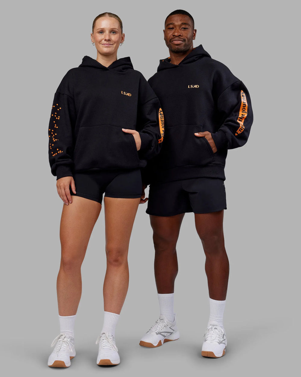 Black-Vibrant Orange