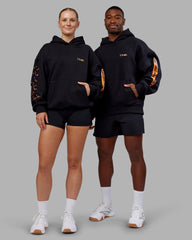 Black-Vibrant Orange