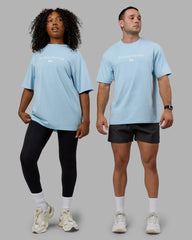 Glacial Blue-Off White