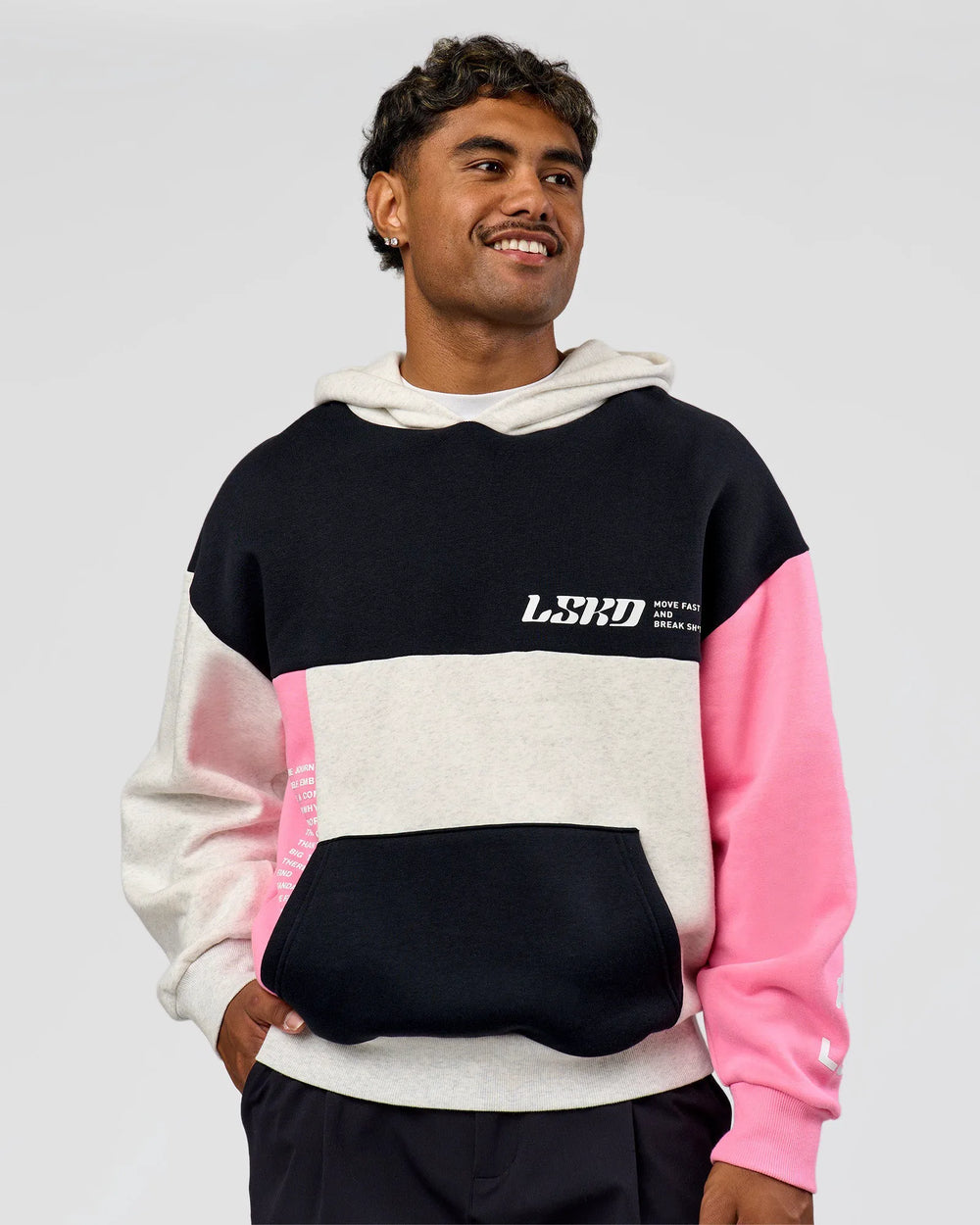 Caviar-Candy Pink-Grey Marl