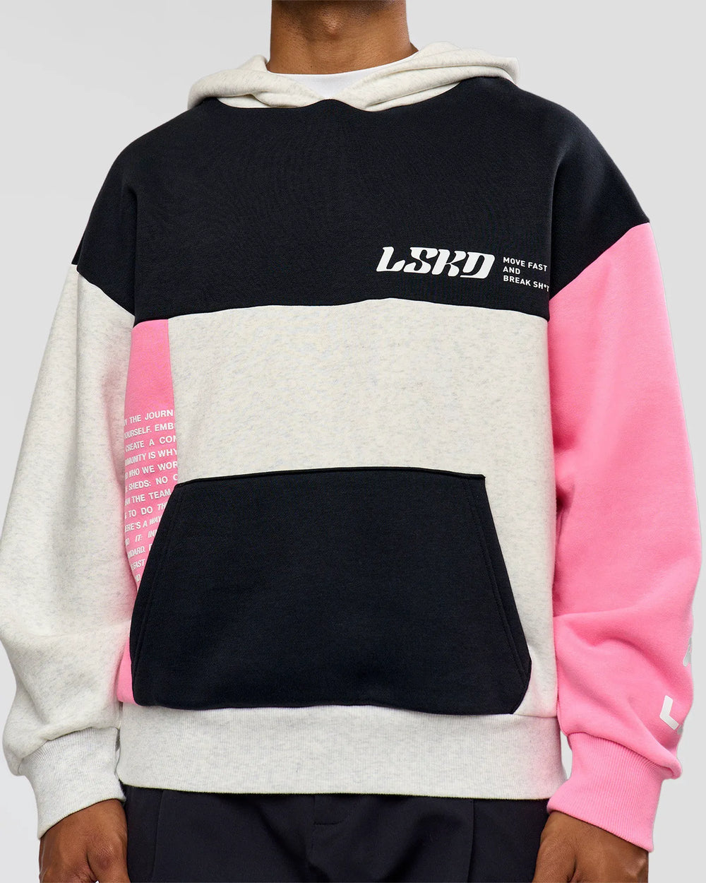 Caviar-Candy Pink-Grey Marl