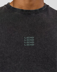 Black Washed-Carbon Green