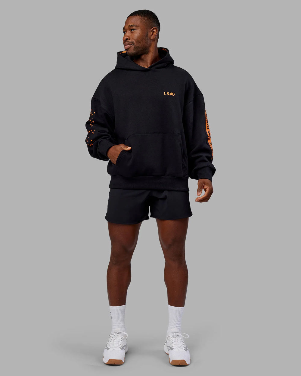 Black-Vibrant Orange