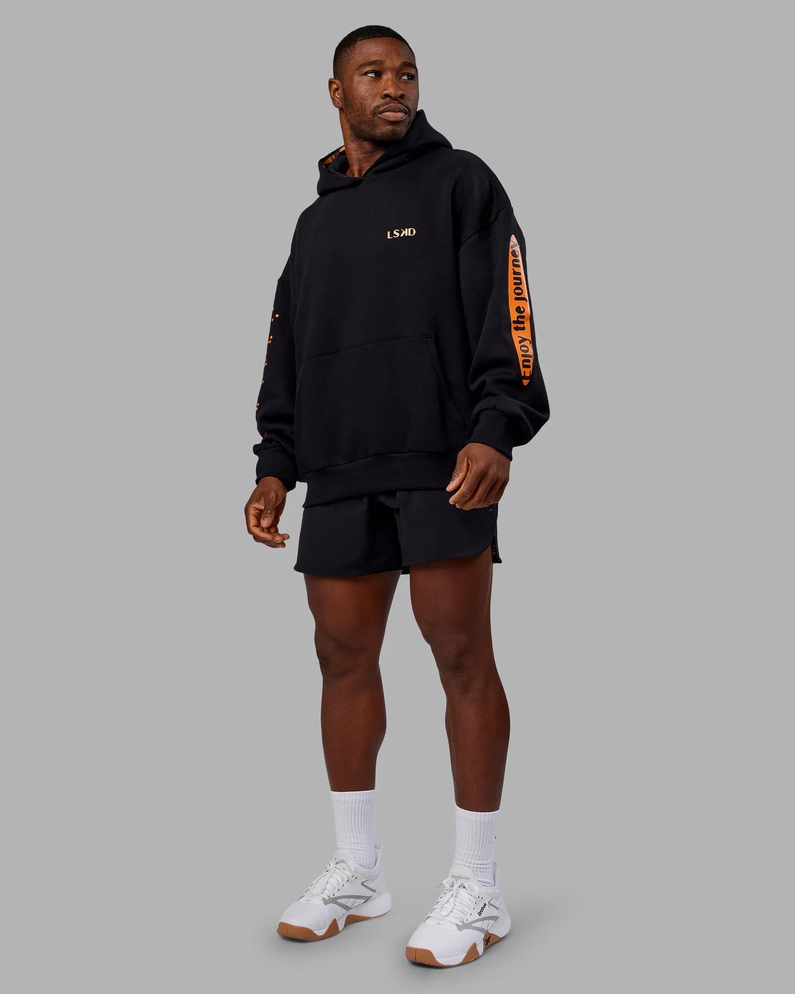 Black-Vibrant Orange