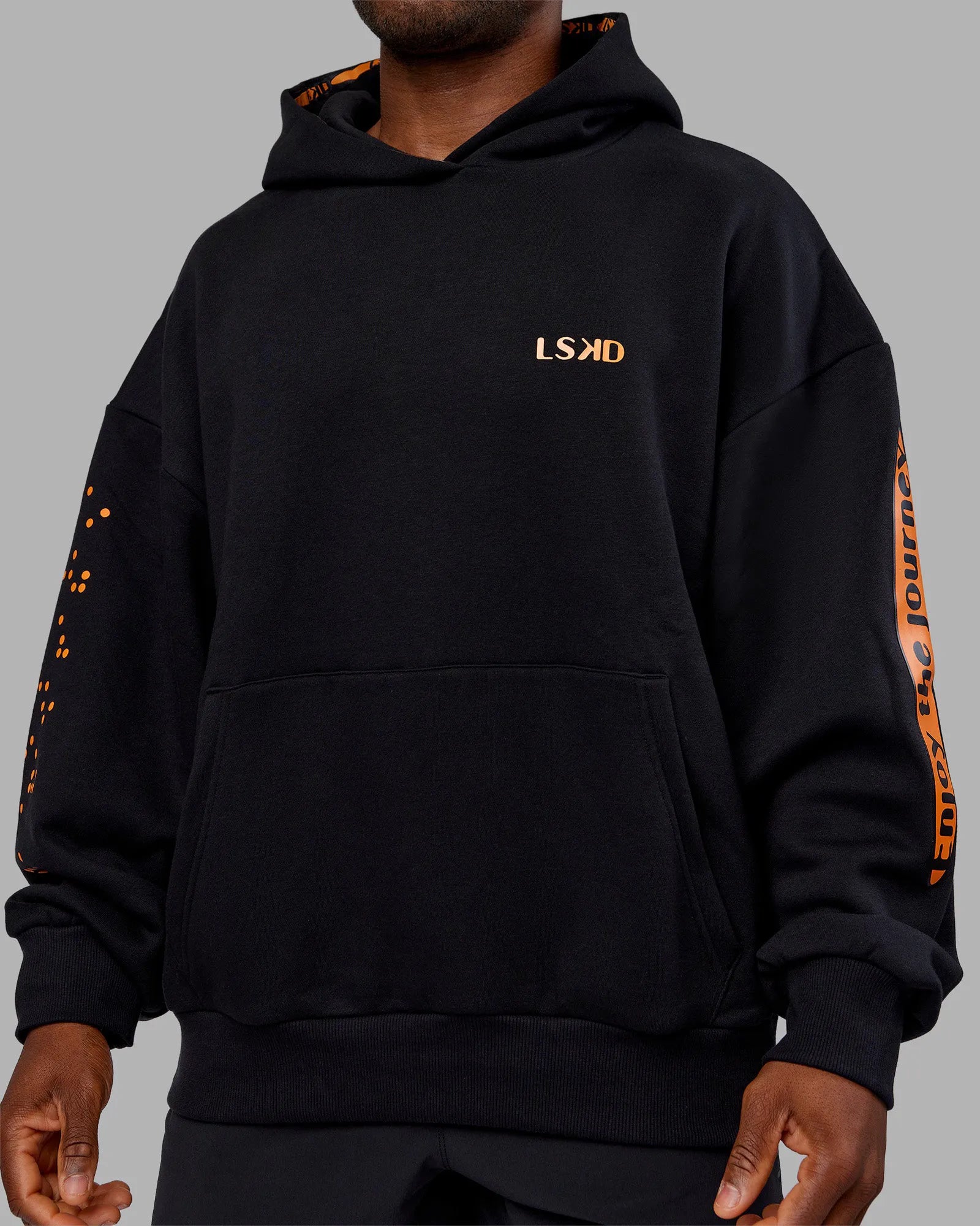 Black-Vibrant Orange