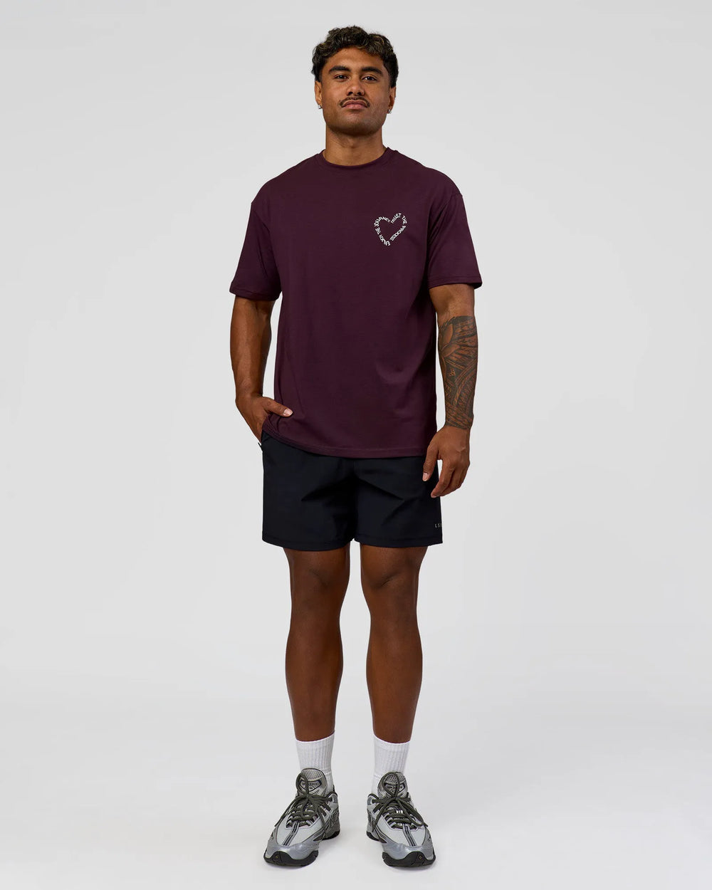 Midnight Plum-White