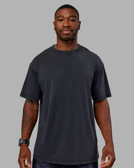 Black Washed-Circular Gray