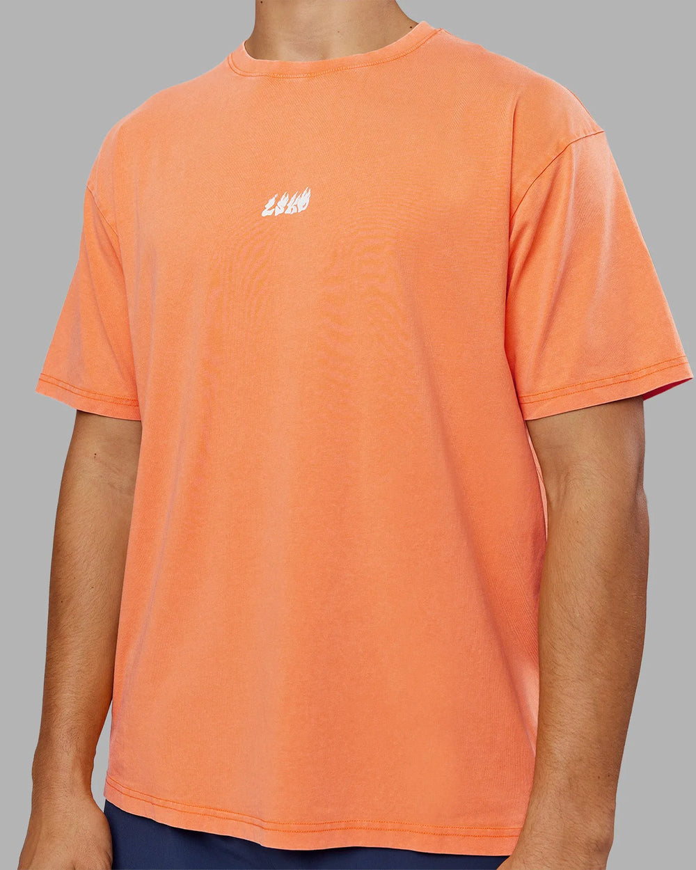 Vibrant Orange Washed-White