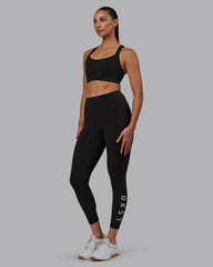 Rep Ultra High-Rise 7/8 Legging Pockets - Pirate Black-White