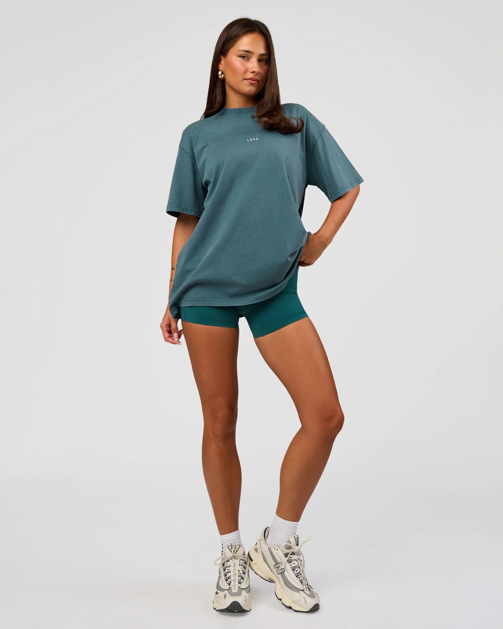 Transformative Teal Washed-White