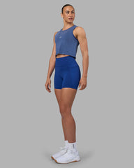 Midnight Blue Washed-White