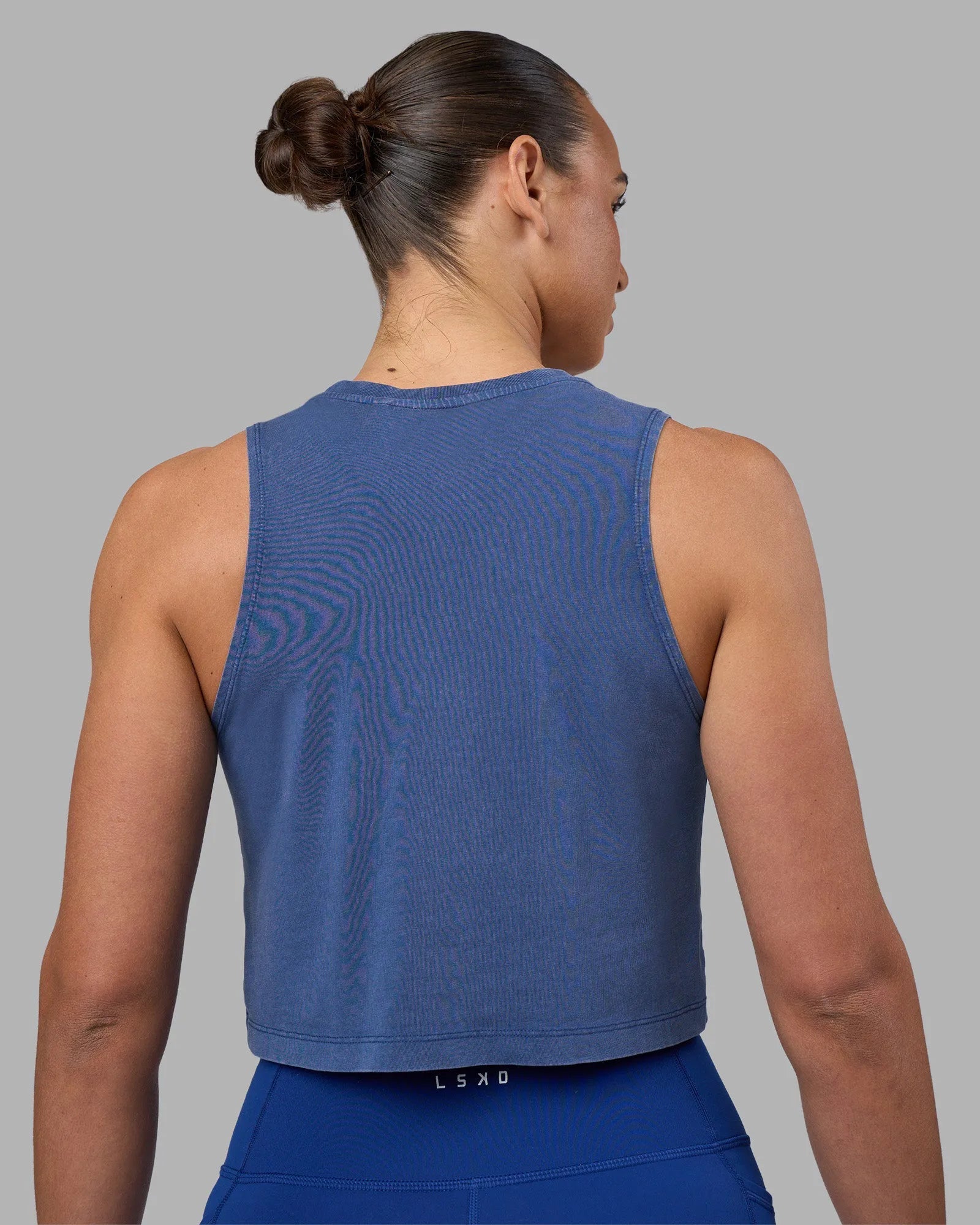 Midnight Blue Washed-White