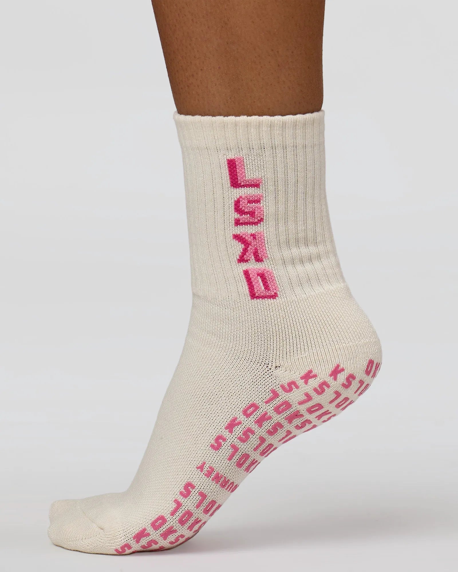 Off White-Pink Rose