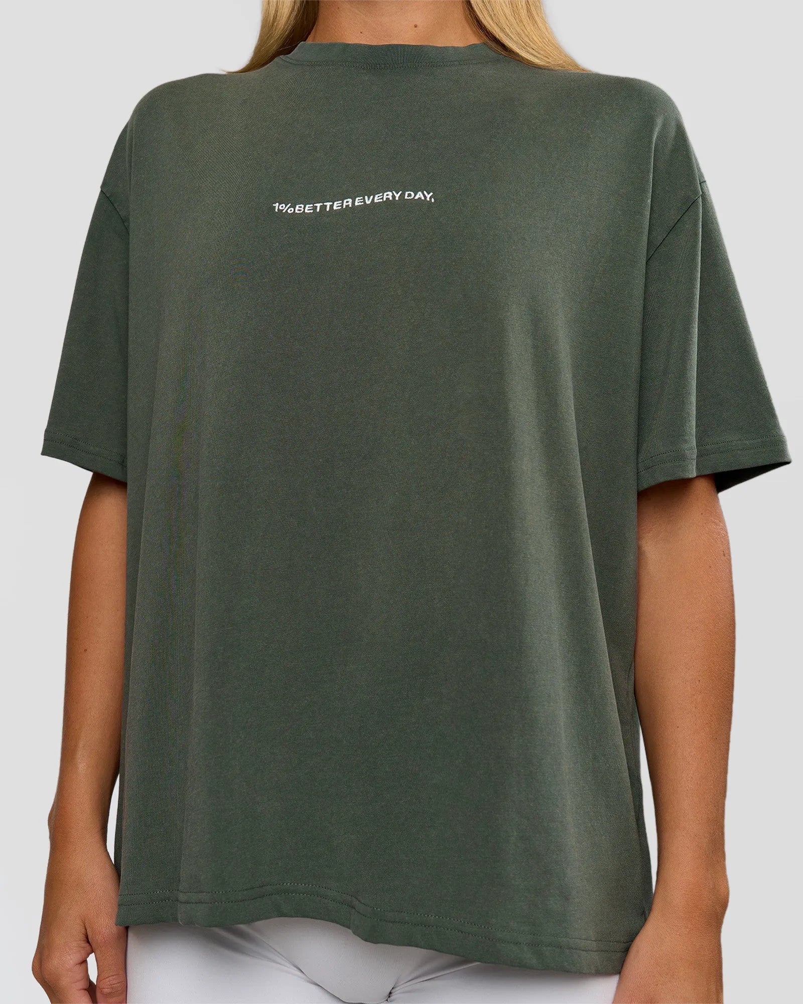 Carbon Green Washed-White