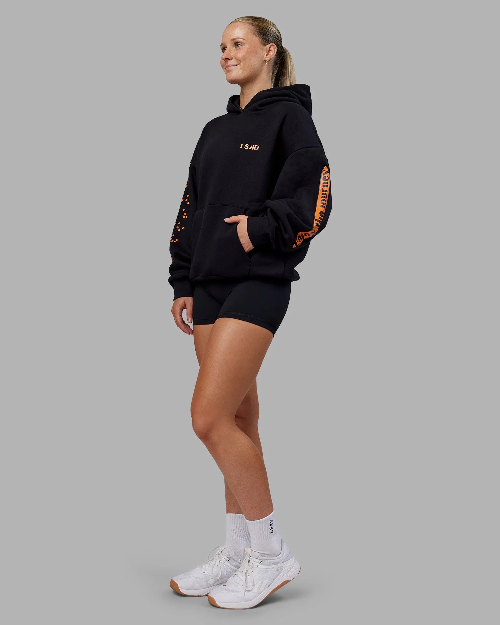 Black-Vibrant Orange