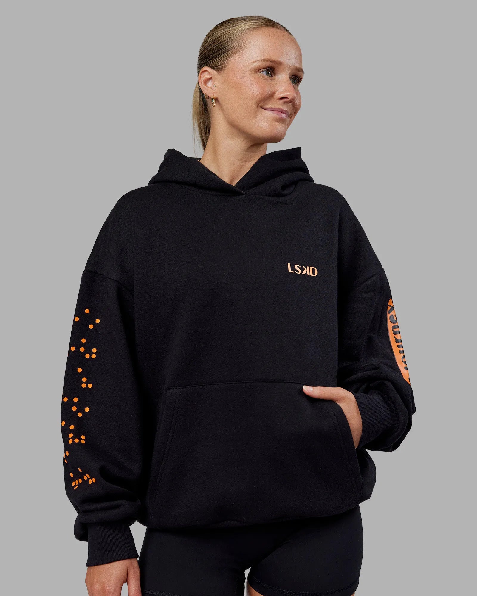 Black-Vibrant Orange