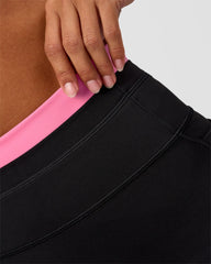 Liberate High-Rise Full Length Legging with Pockets - Black Candy Pink