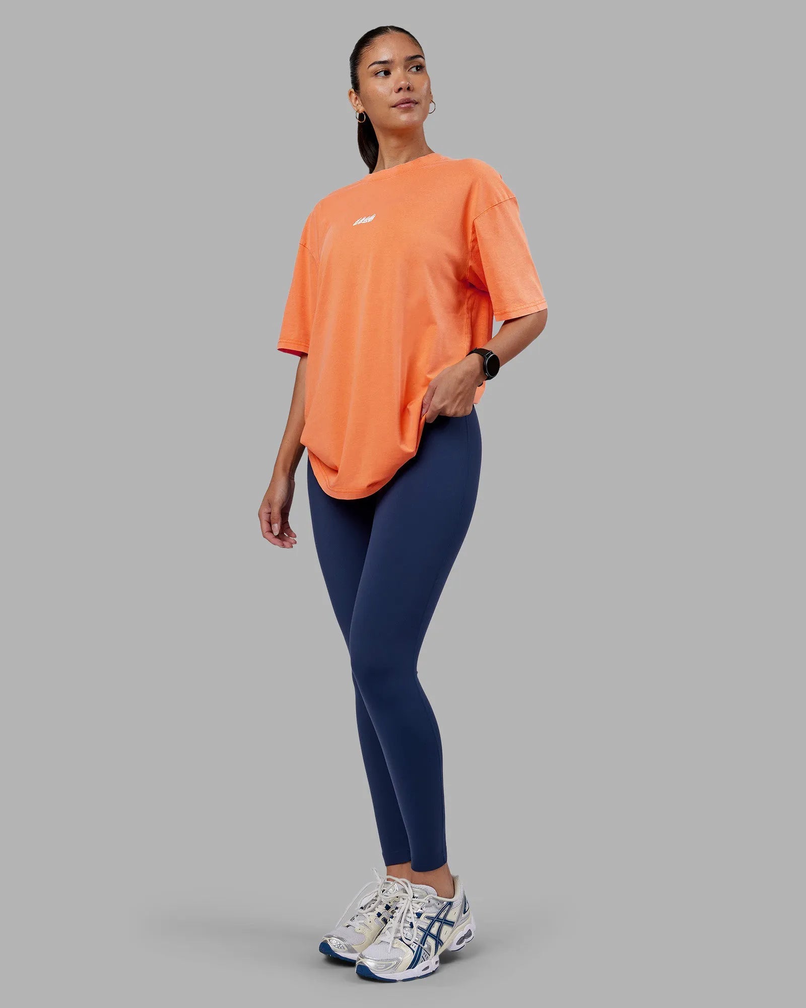 Vibrant Orange Washed-White