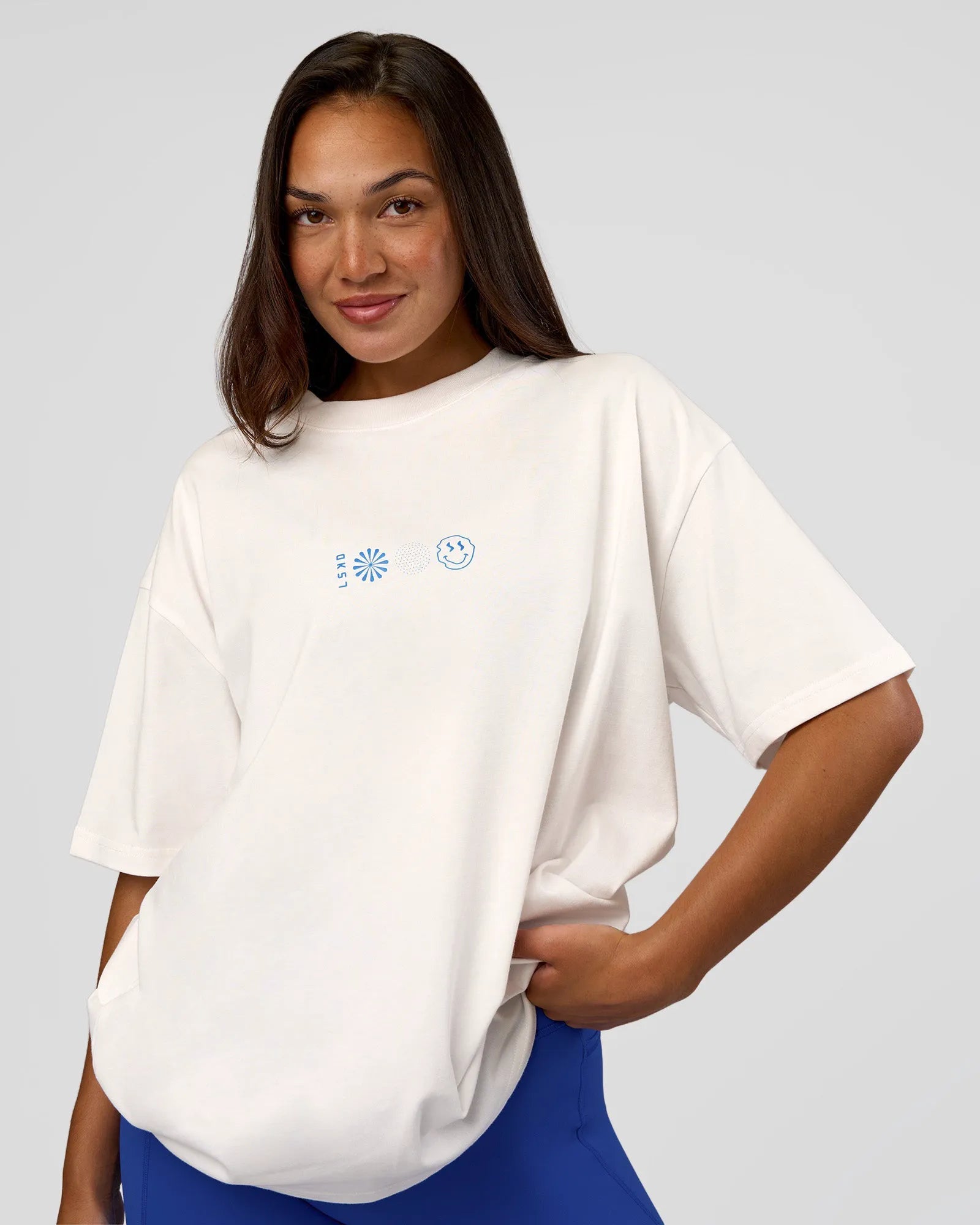 Off White-Electric Indigo