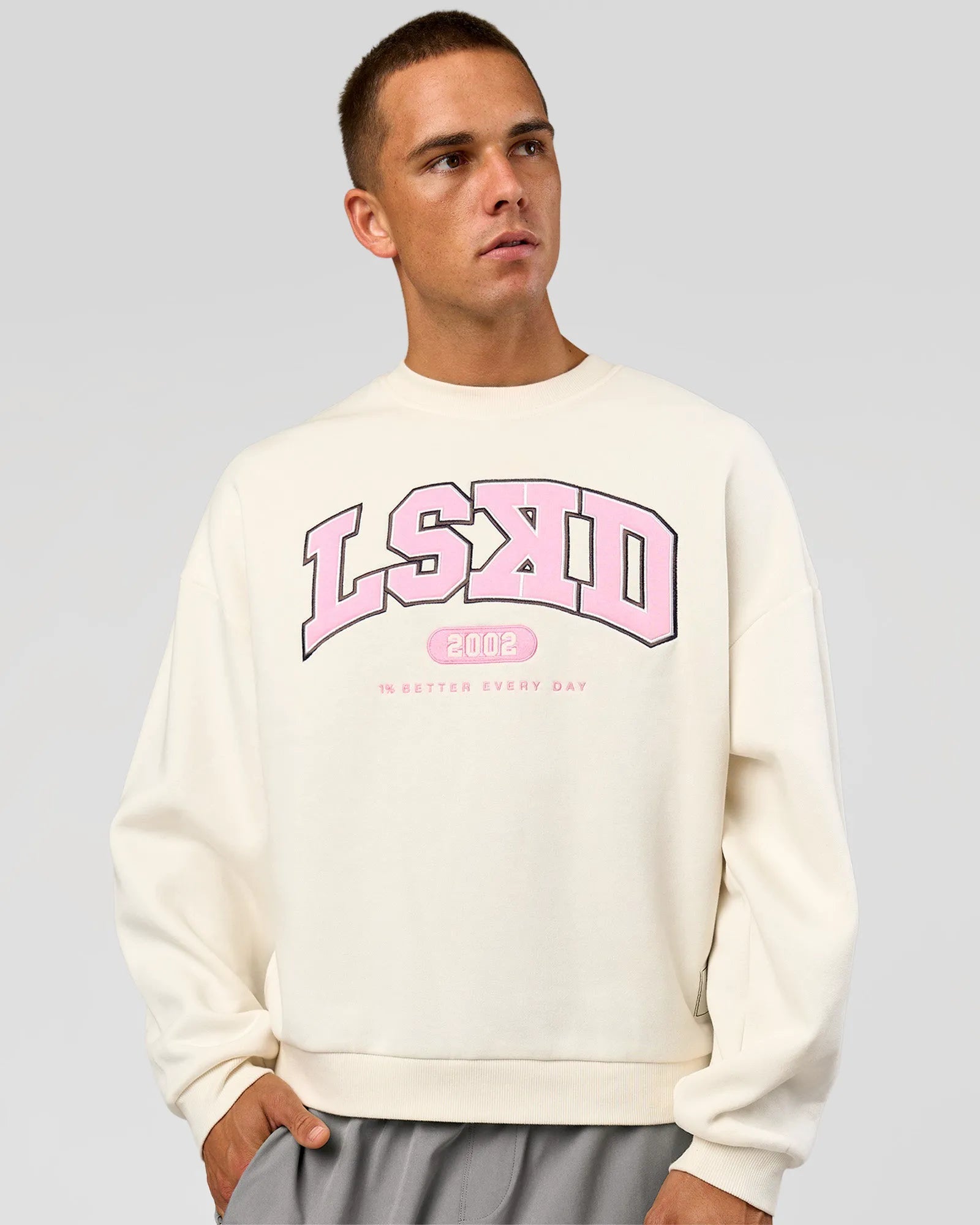 Off White-Pink Rose