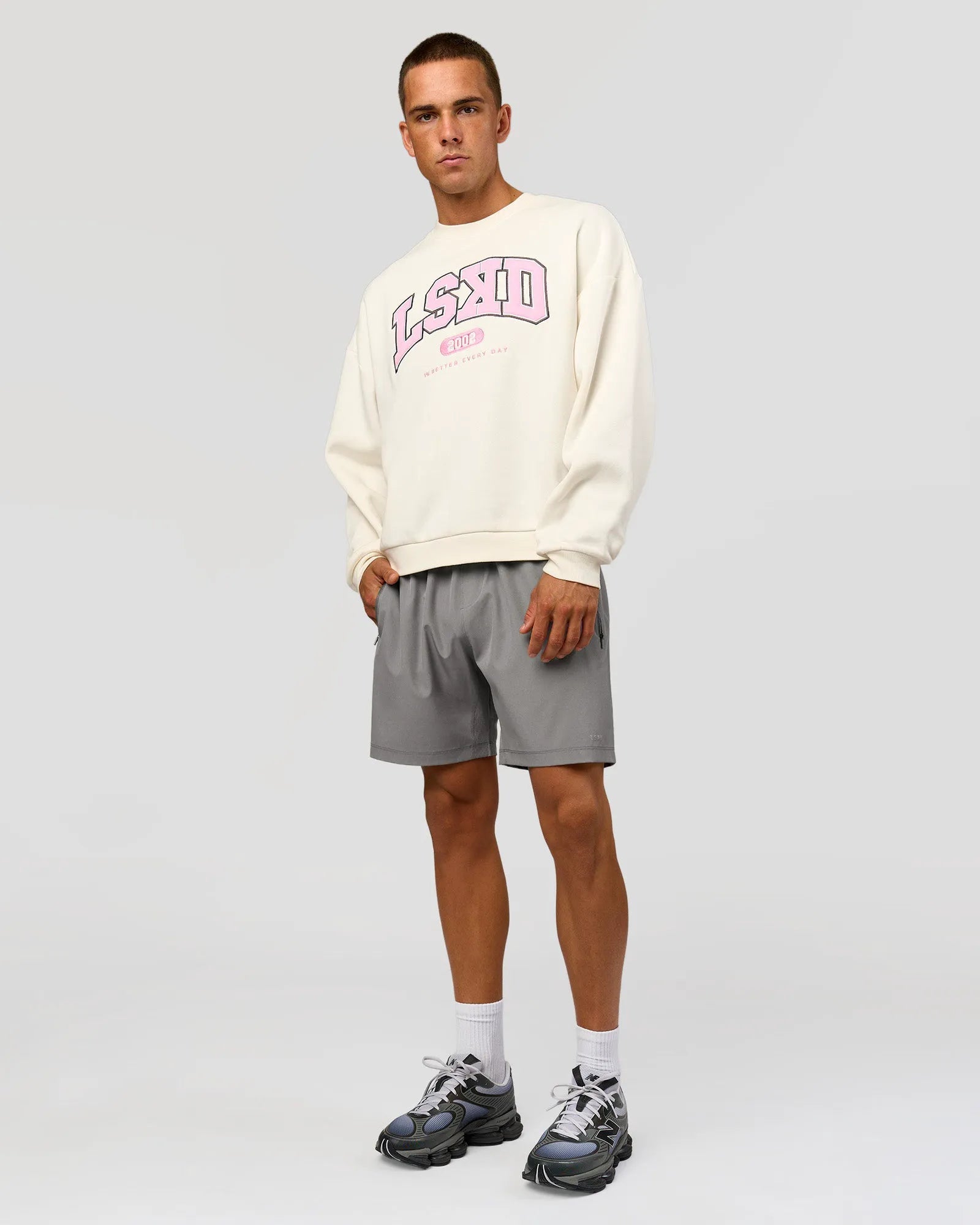 Off White-Pink Rose