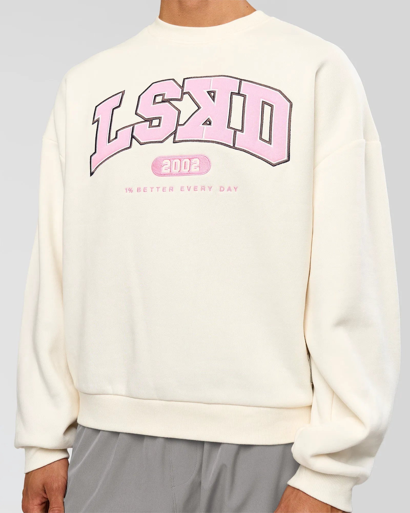 Off White-Pink Rose