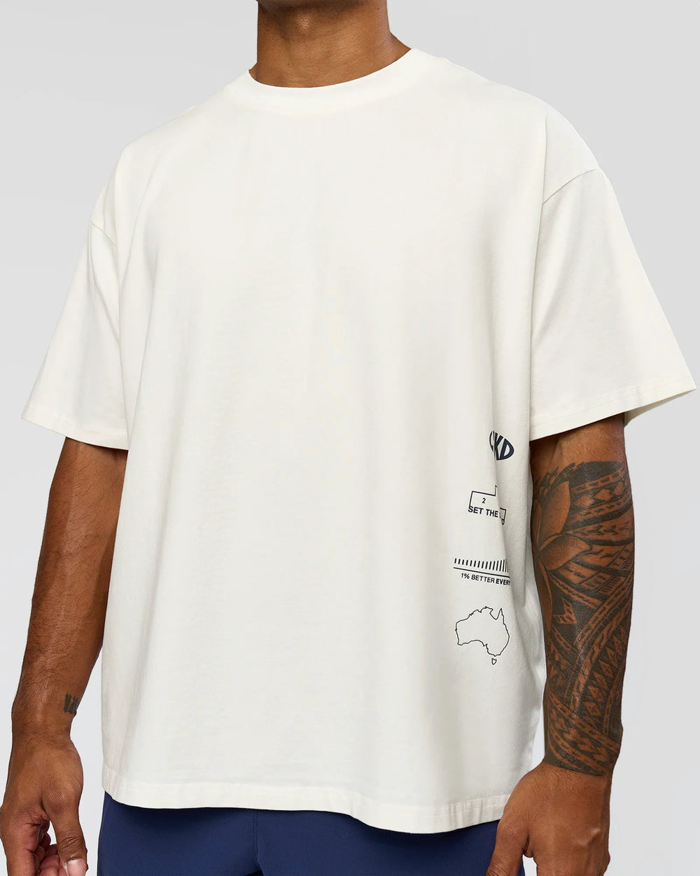 Off White Washed-Scarlet