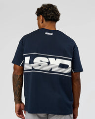 Midnight Navy-White