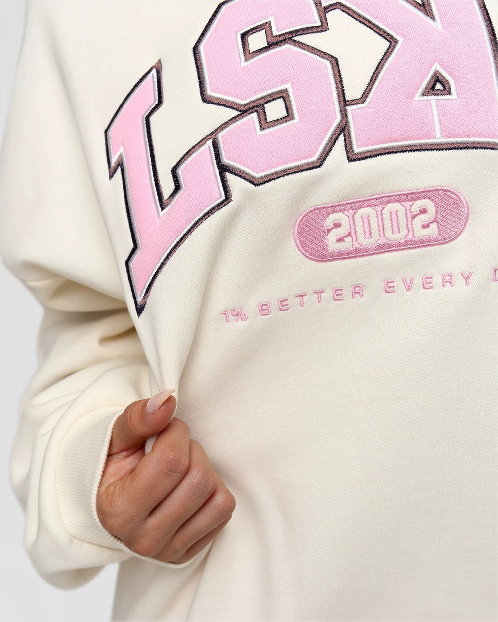 Off White-Pink Rose