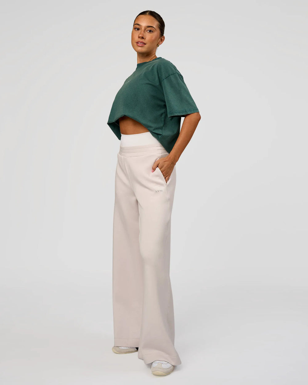 Transformative Teal Washed-White