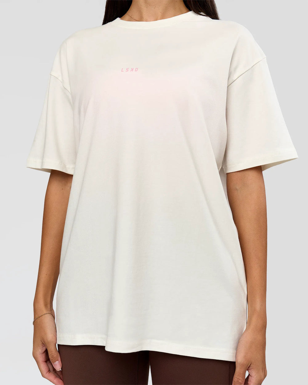 Off White-Pink Rose
