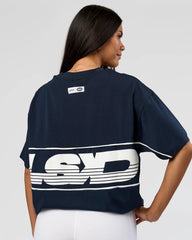 Midnight Navy-White