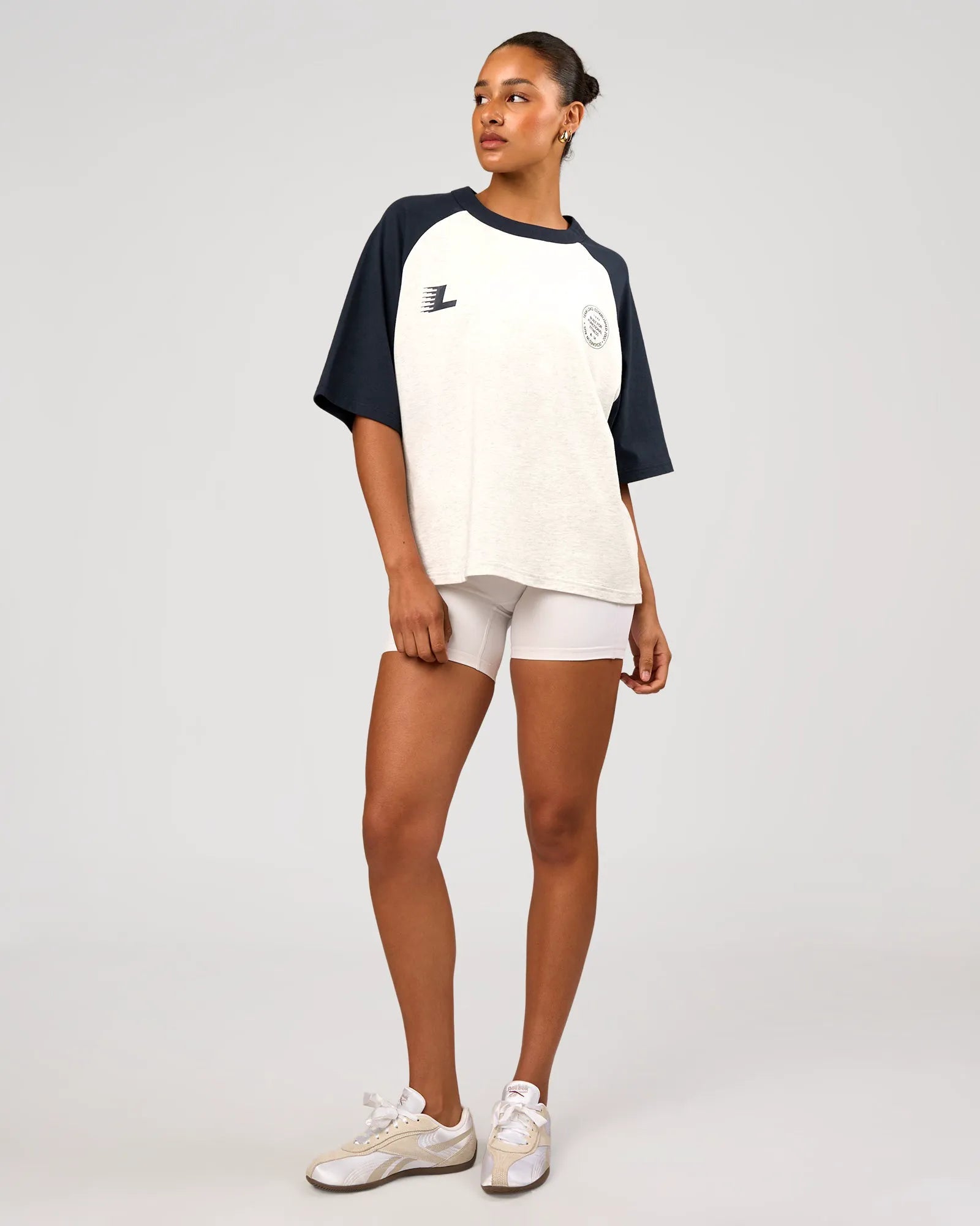 Silver Marl-Midnight Navy