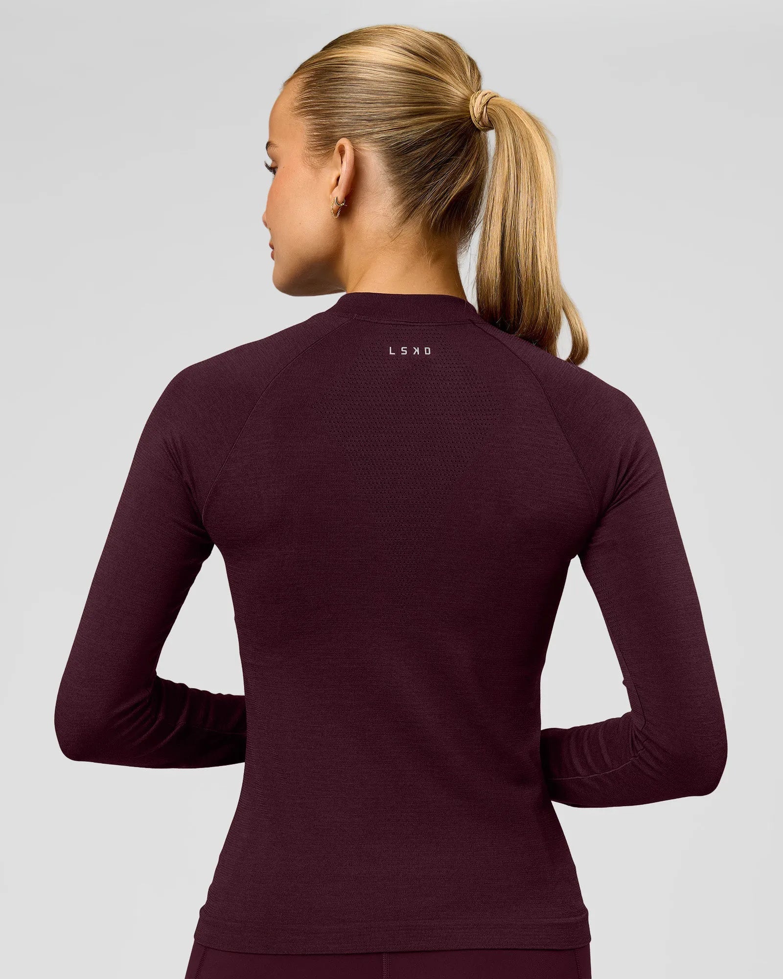 AeroFLX+ Long Sleeve Half Zip - Cherry Lacquer