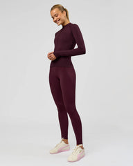 AeroFLX+ Long Sleeve Half Zip - Cherry Lacquer